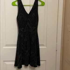 Aqua fir n flare shimmer dress.